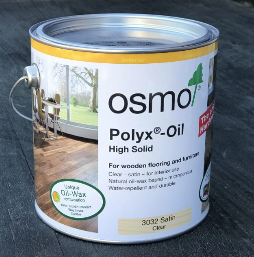 Interior Satin Osmo Polyx High Solid Oil - non toxic oil for flooring and furniture 350ml