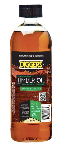 Wood Care Timber Oil Raw Linseed Oil 3.8L - Colour: Natural