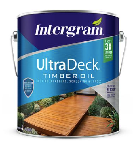 Wood Care Intergrain Ultradeck Decking Oil and Stain 3.6L - Colour: Merbau