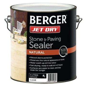 Exterior Specialty Berger Jet Dry Concrete Stone & Paving Sealer 3.7L - Colour: Clear
