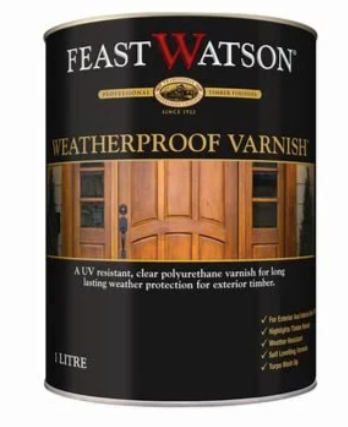 Exterior Oil-based Wood Care Weatherproof Varnish 3.4L - Colour: Clear Colourless