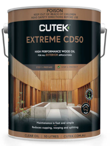 Exterior Wood Care Cutek Extreme CD50 Wood Oil 8L - Colour: Clear