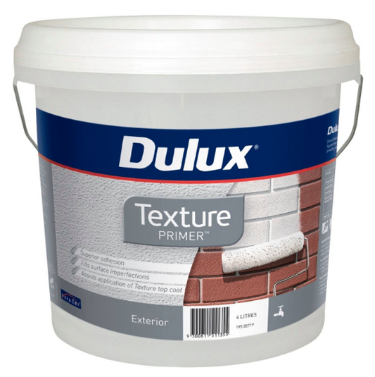 Specialty Exterior Texture Primer Undercoat NEUTRALS 4L - Dulux colour: White Duck Half (good match)