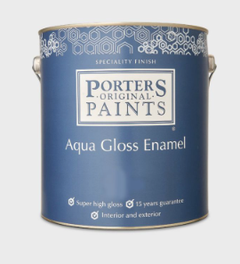 Interior/Exterior Full Gloss Enamel DARKS 1L - Porters Colour: Squid Ink