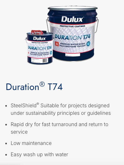 Exterior Specialty Water-Based Dulux Duration T74 3L - Dulux colour: White (untinted - can be tinted)