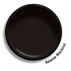 Interior/Exterior Semi-Gloss Enamel DARKS 1L - Resene colour: Blackout