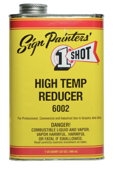 Specialty Oil-based Sign Painters' 1 Shot High Temp Reducer 800mL - Colour: Clear (colourless)