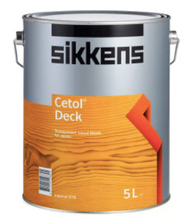 OIl-based Exterior Wood Care Sikkens Cetol Deck Wood Satin Varnish 5L - Colour: Natural
