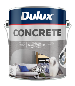 Interior Water-Based Specialty Matt Interior Textural Concrete Effect 3.3L - Dulux Colour: Onyx Edge
