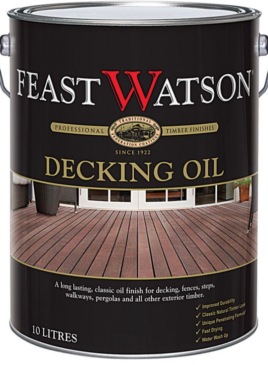 Exterior Wood Care Feast Watson Decking Oil 3.9L - Colour: Jarrah