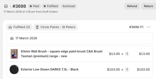 Payment for order #3698