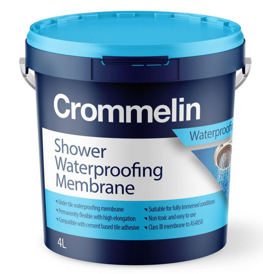 Speciality Interior/Exterior Crommelin Shower Waterproofing Membrane 2.5L - Colour: Green