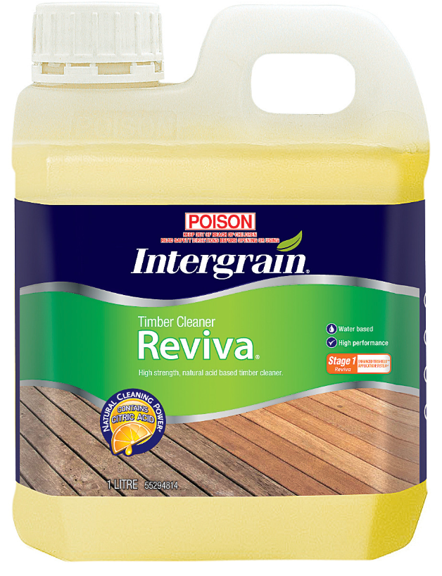 Intergrain Reviva Timber and Deck Cleaner 1L (Ultraprep Timber Cleaner)