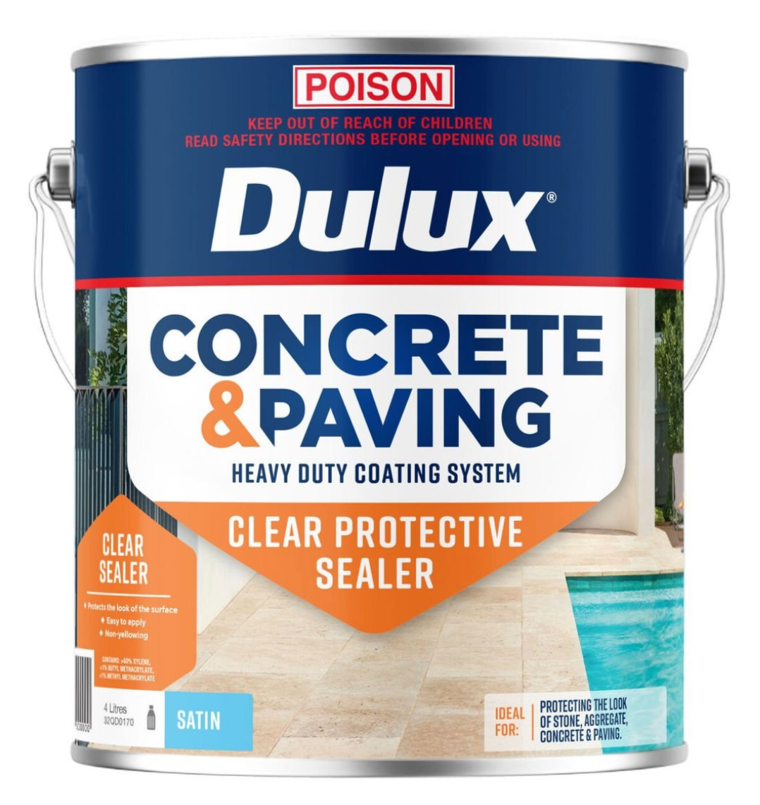 Interior/Exterior Dulux Oil-based Specialty Paving & Concrete Sealer 2.6L - Clear (untinted)