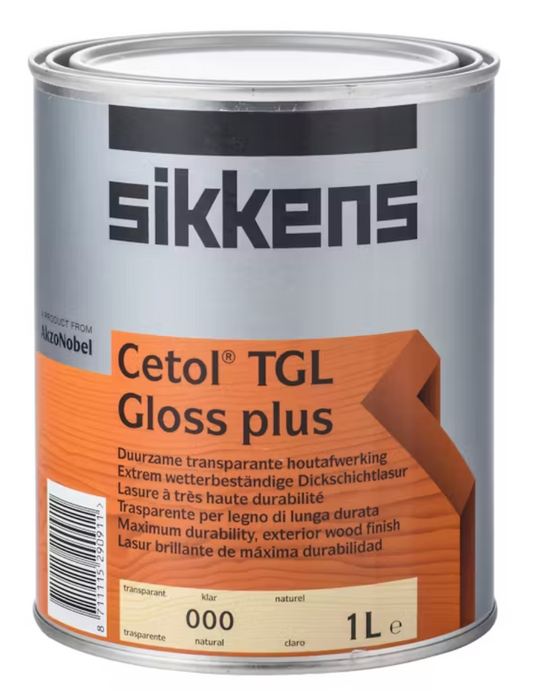 Wood Care Sikkens Cetol TGL Plus Gloss Timber Varnish 900mL - Colour: Colorless/Natural
