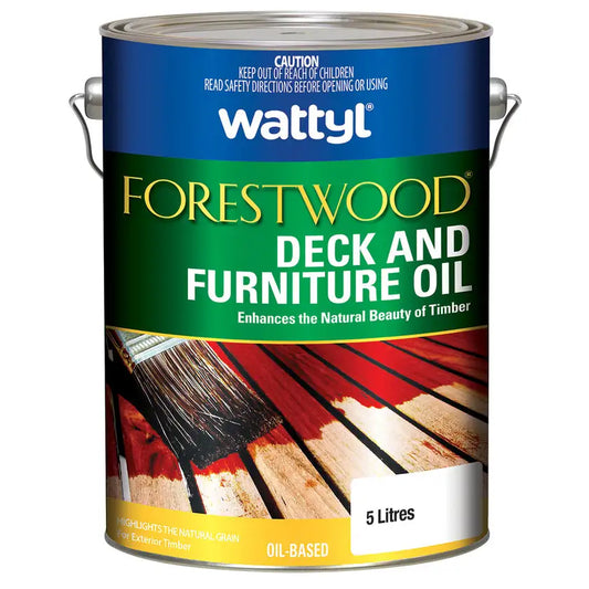 Oil-based Wood Care Wattyl Forestwood Timber Oil & Stain 4L - Colour: Merbau / Kwila