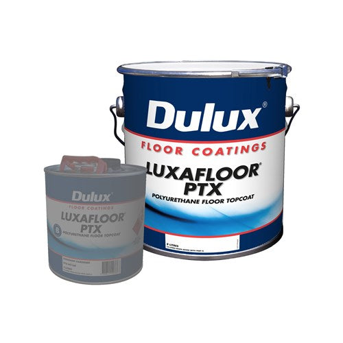 Two-Pack Epoxy Floor Coating - Dulux Luxafloor PTX Part A + Part B - 10L Total Volume - Colour - Clear