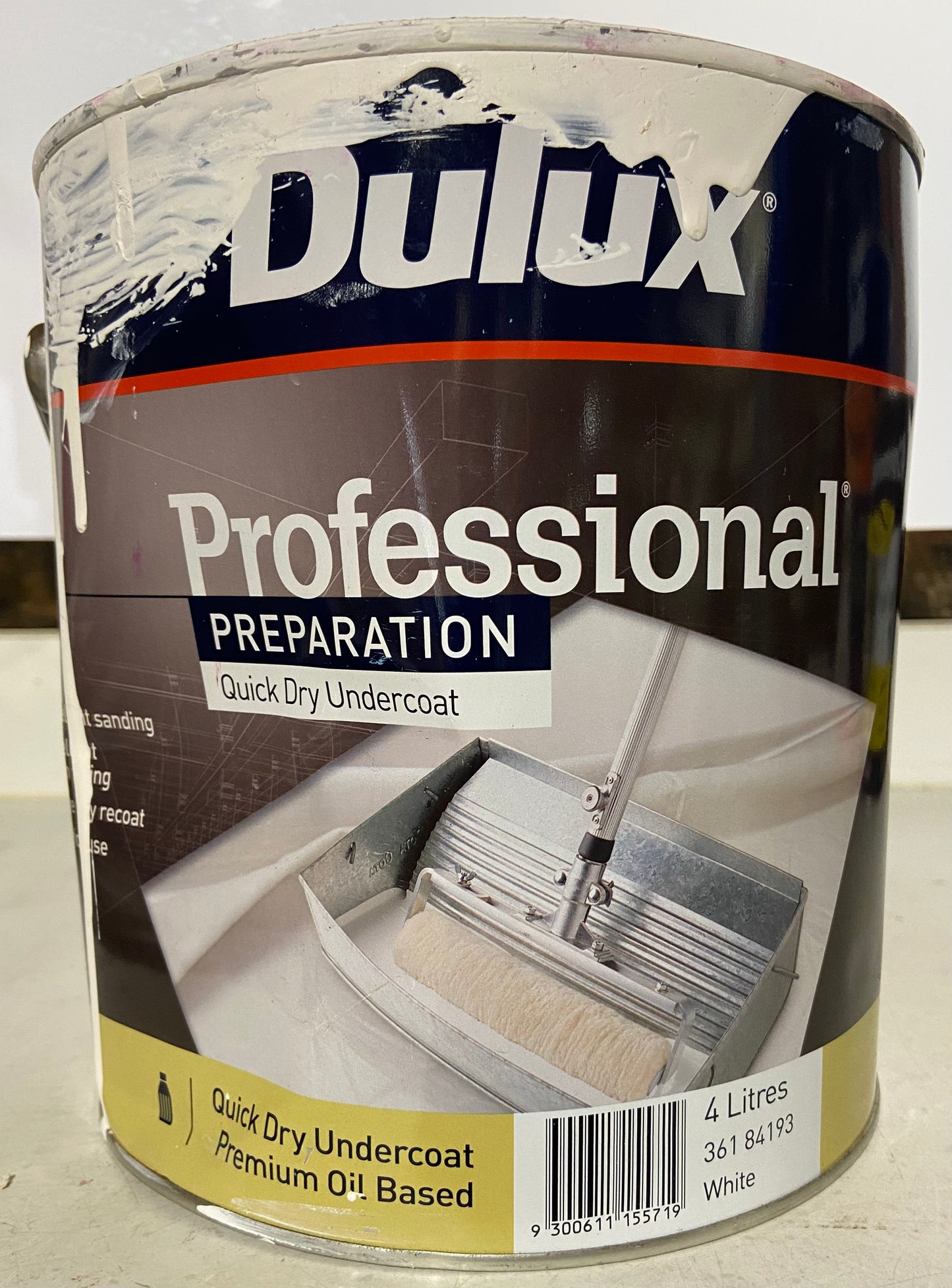 Interior Oil-based Undercoat Prep WHITES 5.5L - Dulux colour: White